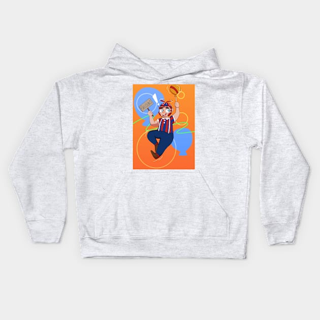 Balloon Boy Kids Hoodie by spaceagebarbie